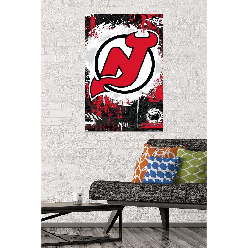 Trends International NHL New Jersey Devils - Maximalist Logo 23 Unframed Wall Poster Prints, 2 of 7