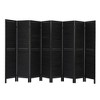 8-Panel Room Divider, Folding Privacy Screen 5.6 Feet Tall, Wooden Stand-Alone Blind Partition Screen - 2 of 4