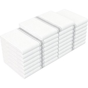 15-Pack Cotton Dish Towels, Super Absorbent and Reusable Cleaning Kitchen Dish Towels Set, 14 x 25 Inches - 1 of 4