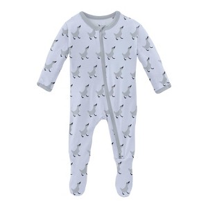 Boy's Kids' Print Footie with 2 Way Zipper - KICKEE - 1 of 2