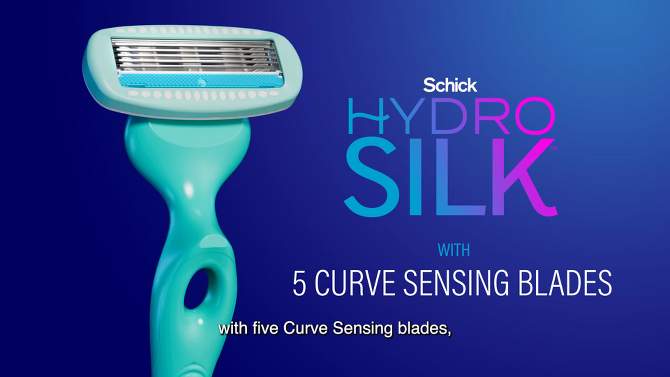 Schick Hydro Silk 5 Sensitive Women Razor Blade Refills, 2 of 13, play video