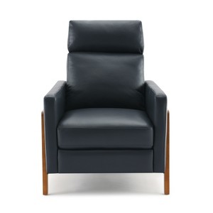 TiramisuBest Leather Push Back Recliner-Midnight Blue - 1 of 4