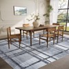 Washable Geometric Modern Area Rugs for Living Room Bedroom, Ultra Thin Non Slip Dining Room Carpet - 3 of 4