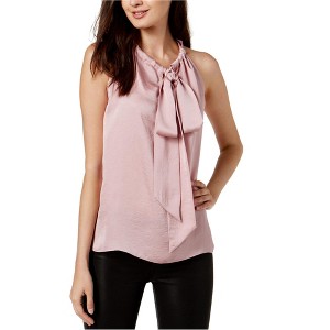 Rachel Roy Womens Madeline Tie-Front Knit Blouse, Pink, 0 - 1 of 1