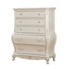 44" Chantelle Decorative Storage Drawer Pearl White - Acme Furniture: 5 Fixed Shelves, Wood Composite - 2 of 4