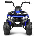 Costway Kids Ride On ATV Quad 4 Wheeler Electric Toy Car 6V Battery Power Led Lights