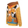 Disney Toy Story Woody or Buzz Lightyear Boys Zip Up Hoodie for Toddler and Little Kids - 2 of 4