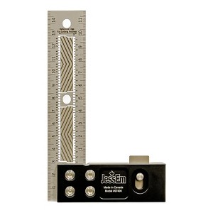 JessEm 07406 150mm Stainless Steel Precision Square with Patented Flex Grip and Fade-Resistant Markings - 1 of 1