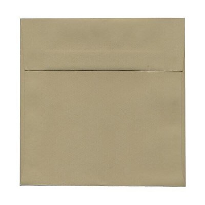 JAM Paper 6.5 x 6.5 Square Invitation Envelopes Tan Brown 227914986