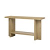 Minimalist Entryway Table with T-Shaped Legs, Large Display Top & Bottom Shelf for Living Room, Hallway, or Foyer - 4 of 4