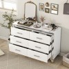 Elegant 6-Drawer Dresser with Metal Handles, Modern Storage Cabinet for Bedroom & Living Room-Maison Boucle - 3 of 4
