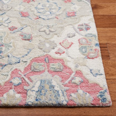 Elegant Ivory Wool 4' x 6' Hand-Tufted Rectangular Area Rug