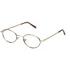 Calabria MetalFlex Designer Reading Glasses Model M Gold-Demi-Amber 46mm X-SMALL - 2 of 4