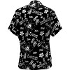 LA LEELA Button Down Shirt Hawaii Shirt Colorful Short Sleeve Beach Party Hawaiian Tropical Vacation Button Up Beach Party Summer Shirts - 2 of 3