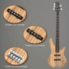 Karl Home GIB 5 String Electric Bass Guitar Full Size SS Pick-up Burlywood - 4 of 4