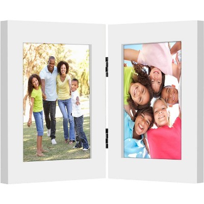 Americanflat Hinged Picture Frame with shatter-resistant glass - Available in a variety of sizes and styles