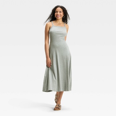 Women's Ribbed Maxi A-Line Dress - Universal Thread™