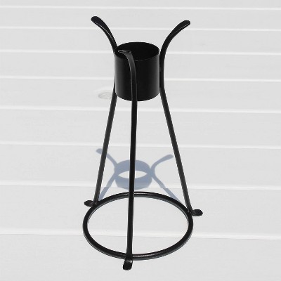 Black Iron 14-Inch Trestle Gazing Globe Stand