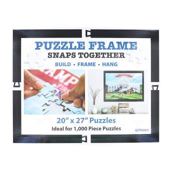 Jigsaw Puzzle Frame Kit With Frame and Puzzle Glue Sheets for Puzzles  Measuring 18x24 Inches 