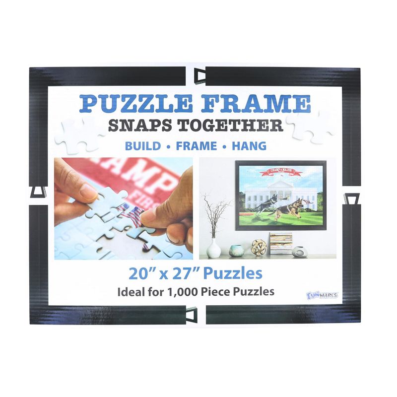 Fun Wares Matte Black Puzzle Frame | 20 x 27 Inches, 1 of 3