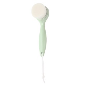 Unique Bargains Soft ABS PBT Wool Facial Cleansing Brush with Long Handle 1 Pc - 1 of 4