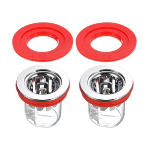 Unique Bargains ABS Silicone Anti-Odor Backflow Preventer Floor Drain Core - 1 of 4