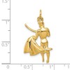 Black Bow Jewelry 14k Yellow Gold Matador Charm - 4 of 4