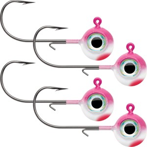 VMC Neon Moon Eye 1/8 Oz. 3D Holographic Jig - 4 Pack - Pink Pearl - 1 of 1
