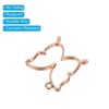Unique Bargains Alloy Necklace Resin Casting Butterfly Shaped Pendant Frames 1.4" 10 Pcs - 4 of 4