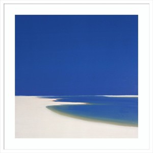 33" x 33" Summer Estuary by John Miller Wood Framed Wall Art Print - Amanti Art: Contemporary Acrylic Lithograph, Hardwood Frame - 1 of 4