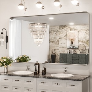 Keonjinn Framed Wall Mirror, Modern Rectangular Bathroom Vanity Mirror, Wall Mounted - 1 of 4