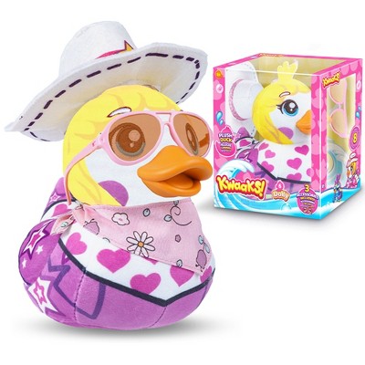 Maxi Kwaaks Dolly Country Duck Plush - 15 cm Printed Soft Toy with Stitched Eyes, Fluffy Texture & 3 Western-Inspired Accessories
