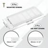 Unique Bargains Aluminum Alloy Cabinet Wardrobe Shoe Closet Rectangle Ventilation Grilles 2 Pcs - 2 of 4