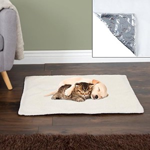 PETMAKER Small/Medium Self Warming Thermal Pet Crate Pad-25"x18"-Ivory - 1 of 1