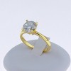 Amore Engagement Ring Women Solitaire  Moissanite Sterling Silver Ginger Lyne Collection - 3 of 4