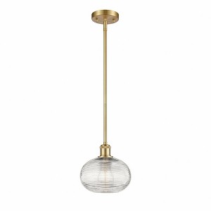 Ithaca - 1 Light Stem Hung Mini Pendant In Industrial Style-8.25 Inches Tall and 8 Inches Wide - 1 of 1
