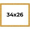 PosterPalooza | 34x26 Bamboo Picture Frame, UV Acrylic, 4 Finishes - Brown, Black, Gold, and Natural - 2 of 4