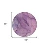 Purple Lilac And Lavender Abstract Washable Indoor Outdoor Area Rug - 3 of 4