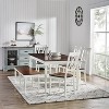 6pc Shelby Extendable Dining Set White - Crosley: Traditional Farmhouse Style, Rubberwood & MDF Construction - image 3 of 3