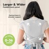 KeaBabies D-Lite Baby Wrap Carrier, Adjustable Baby Carrier, Baby Sling, Newborn, Infant, Toddler 7-44lbs - 2 of 4