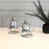 LumaBase Metal Candleholders, Silver - Set of 2 - 3 of 4