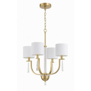 Craftmade Lighting Fortuna 4 - Light Chandelier in  Satin Brass - 1 of 1