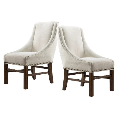 Set of 2 James Dining Chair Set Natural - Christopher Knight Home