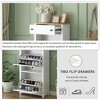 TIRAMISUBEST Functional Entryway Organizer with 2 Flip Drawers, Shoe Cabinet with Drawer, Free Standing Shoe Rack with Adjustable Panel - 4 of 4