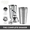 OGGI Dial A Drink Cocktail Shaker - Black, 15 Recipes, Built-in Strainer, 34 oz - 4 of 4