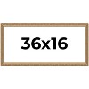 PosterPalooza | 36x16 Wood Antique Frame with UV Acrylic, 4 Finishes: Bronze, Gold, Silver, and Black - 2 of 4