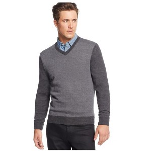 Club Room Mens Merino Wool Herringbone Pullover Sweater - 1 of 1