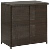 vidaXL Outdoor 3 Piece Bar Set - PE Rattan, Steel Frame, Comfortable Seating with Footrest and Washable Cushion Covers - 4 of 4