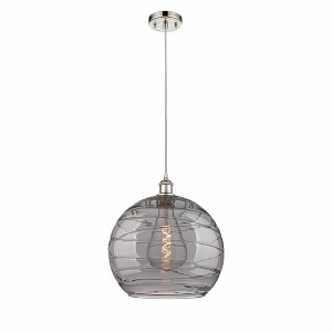 Athens Deco Swirl - 1 Light Pendant In Industrial Style-16.88 Inches Tall and 13.75 Inches Wide - 1 of 1