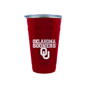 NCAA Oklahoma Sooners Tailgater Tumbler - 22oz: Stainless Steel Drinkware - 1 of 3